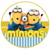 CUKROVÁ TLAČ jedlý obrázok na tortu Cukrová hmota MINIONKY MINIONS SADA 23