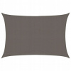 Slnečná plachta, 160 g/m², antracitová, 3,5 x 4,5 m, HDPE