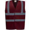 Yoko | HVW100 Hi-Vis bezpečnostná vesta_79.W100 Farba: maroon, Veľkosť: 3XL