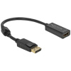 Delock 63559 DisplayPort / HDMI adaptér [1x zástrčka DisplayPort - 1x HDMI zásuvka] čierna 0.20 m; 63559