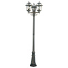 Searchlight New Orleans Outdoor Post - Black Gold Metal & Glass