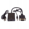 PremiumCord VGA+audio elektronický konvertor na rozhraní HDMI FULL HD 1080p (khcon-49)