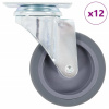 vidaXL Otočné kolieska 12 ks, 75 mm - 217809-211329