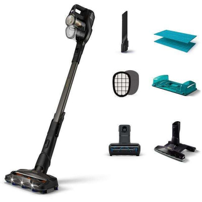 Philips XC8347/01 Akumulátorový vysávač a mop SpeedPro Max Aqua, 25,2 V, čierny/titán Philips