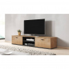 Cama Meble Tv stolík SOHO 180 S3, dub lefkas/čierna