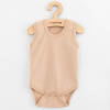 Dojčenské body bez rukávov New Baby Classic II svetlo béžové chlapec - 68 (4-6m)