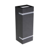 PREZENT 31301 TAMPA 2xGU10 LED/5W,IP54, D.GREY,WALL