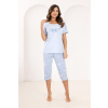 DÁMSKE PYŽAMO 737 W/26 Modrá M