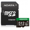 Pamäťová karta ADATA Speed Plus MicroSDXC 512GB, U3 (180R/160W) + SD adaptér (UD512GUI3V30A2SP-RA1) čierna