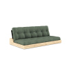 Karup design BASE SOFA natural pine (pohovka z borovice) olive green 756 karup black