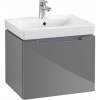 VILLEROY & BOCH Subway 2.0 závesná skrinka pod umývadlo, 1 zásuvka, 537 x 423 x 420 mm, Glossy Grey, A68610FP