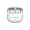 CANYON Bezdrátová stereo sluchátka True Wireless TWS-5 bílá