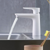 HANSGROHE Talis E páková umývadlová batéria bez odtokovej súpravy, výška výtoku 104 mm, matná biela, 71712700