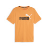 Pánske Tričko s krátkym rukávom PUMA ESS+ 2 COL LOGO TEE 58675949 – Oranžová