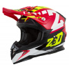 Detská motocrosová prilba X1.9D TARGA červená/žltá fluo ZED L