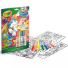 Crayola: Farby a Aktivity Unikreatúry - kniha aktivít so 7 značkovačmi