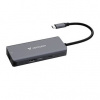 USB-C víceportový rozbočovač Essentials 6-port, 32157, šedý, délka kabelu 18,8cm, Verbatim, USB-C PD, USB-A 3.2 Gen 1, USB-A 2.0,