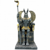 Figurka Socha soška EGYPTSKÝ BOH ANUBIS NA TRÓNE VERONESE (WU76733AB)