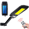 Interlook LD-120COB-1S | LED solárne záhradné svietidlo s pohybovým a súmrakovým senzorom IP65 | 120 COB LED | IR diaľkové ovládanie
