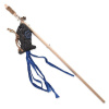 Hračka Magic Cat Natural Fun šidítko ryba s rolničkou a šantou kočičí šedá 40 cm