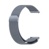 22 mm Milánsky magnetický remienok Samsung Galaxy Watch / Xiaomi / Garmin / Huawei univerzálny šedý