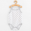 Dojčenské body bez rukávov New Baby Classic II hviezdičky šedé dievča 68 (4-6m)