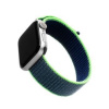 Nylonový opasok FIXED Nylon Strap pre Apple Watch 40mm / Watch 38mm, neónovo modrý