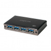 LogiLink - 4-portový USB 3.0 Hub s hliníkom - Rýchly prenos, napájanie (UA0282)
