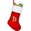 Veľká Vianočná Ponožka 45 cm Červená na Vianoce s Písmenom 