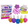 Nail Art Set samolepky lak 5 farieb
