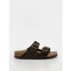 Birkenstock Arizona Suede Leather Narrow (mocca) 38, čierna