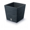 Prosperplast Květináč FURU SQUARE LOW 30 cm - barva: antracit