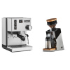 Rancilio Silvia E + Eureka Mignon Single Dose PRO, Chrome & Oak