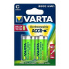 Nabíjacie batérie, C (malý monočlánok), 2x3000 mAh, prednabité, VARTA Power Accu