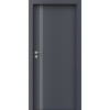 PORTA Doors SET Rámové dvere LINE, vzor B.1, farba Antracit, so zárubňou a kľučkou PD-LINE-B1-ANTRACIT