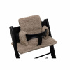 Luxusní polštářek na jídelní židličku Stokke Tripp Trapp UKJE Teddy Taupe hnědý