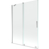 Mexen Velar 2-krídla vaňová zástena posuvná 130 x 150 cm, transparentná, chróm - 896-130-000-01-01