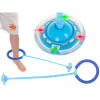 Hula hop noha skákacia lopta svietiaca LED, modrá