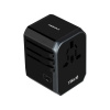 Momax: 1 World USB Cestovný adaptér - čierny