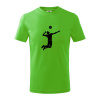 Volejbal náprah muž - Tričko detské bavlnené - 146 cm/10 rokov ( Apple Green )