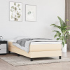 vidaXL Matrac s taštičkovými pružinami krémový 100x200x20 cm látka 347739