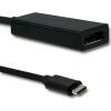 Qoltec Adaptér USB-C /DisplayPort | 4K | 23cm