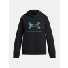 Dievčenská mikina Under Armour UA Rival Flc Shimmer Hdy-BLK Čierna YMD