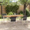 zahrada-XL 5-dielny záhradný jedálenský set z masívneho teakového dreva, vidaXL Vonkajší jedálenský stôl 180x90x75 cm z masívneho teakového dreva 3334833