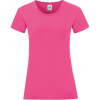 Fruit of the Loom Tričko Lady-Fit Iconic 150 T, krátký rukáv, dámské COT-16143231000 XS Fuchsia