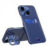 IZMAEL Apple iPhone 14 Kožene Stand case modré