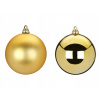 LAALU Sada 2 ks ozdôb: Ozdoby okrúhle zlaté mix 10 cm