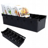 Dózička/ organizér na koreničky 30x13x8cm čierna Vilde 150803