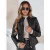 Dámska kožená bunda TY5201 čierna - FashionStreet L