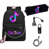 Školský batoh, taška - TIK TOK USB +peračník
